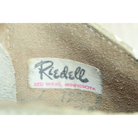 Vintage Riedell Sure Grip Skates Leather White Size 12 Inch - Picture 10 of 12